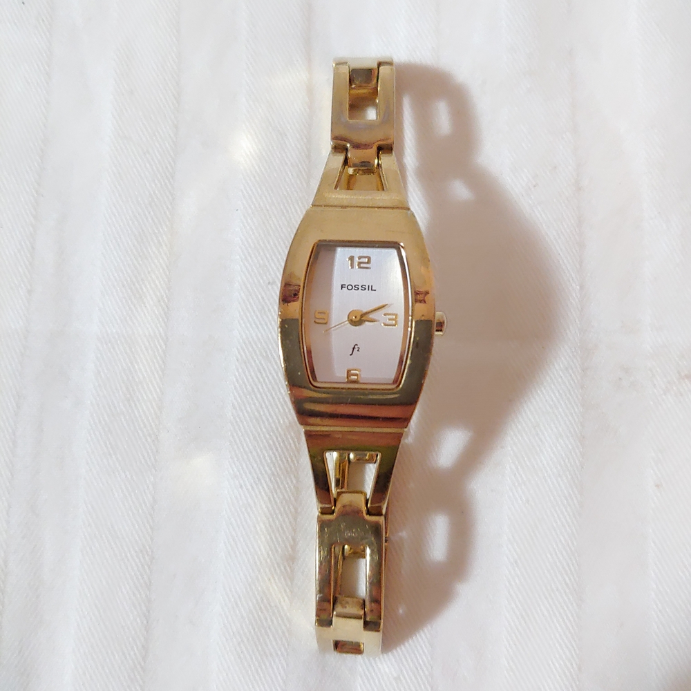 Fossil Women's Gold Stainless Steel Watch 7"